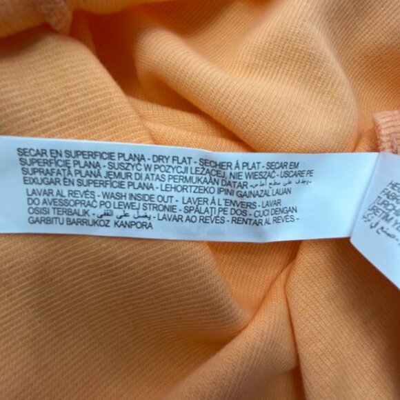 Zara Minimalist Peach Short Sleeve Knit Women Small S - Picture 7 of 9